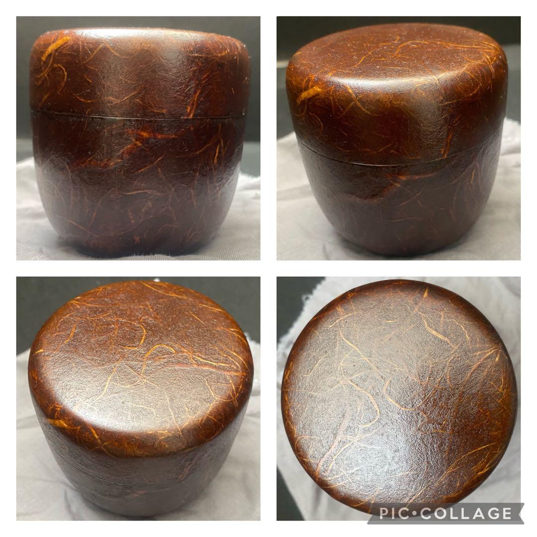 和紙貼六瓢蒔絵　大棗　瓢箪 麗子作　和紙貼　茶席