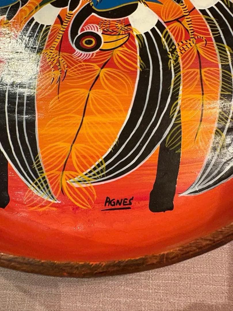 再度お値下げ　Agnes 銘　ティンガティンガ　アート　アフリカ