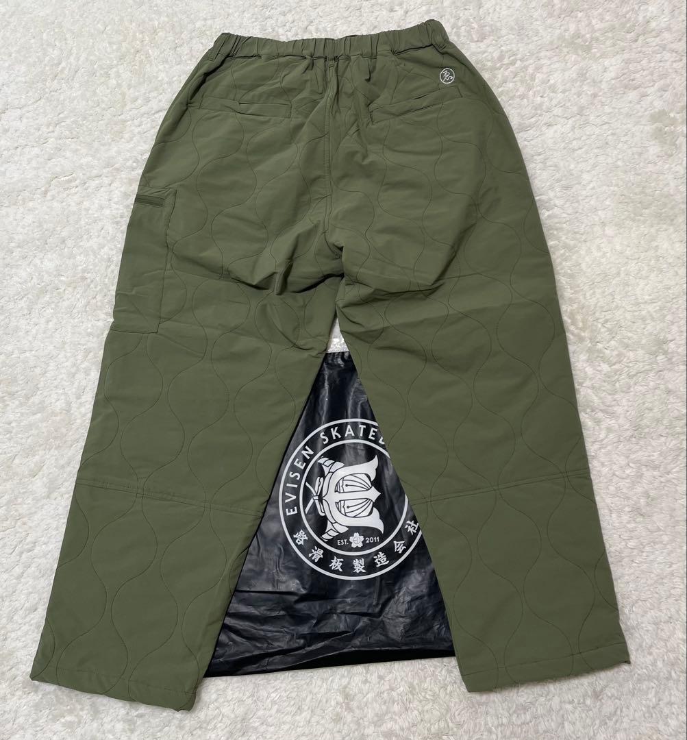 EVISENSKATBOARD LIGHTQUILTING PANTS新品M