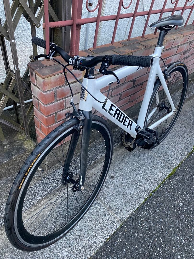 LEADER 735 ホワイト ピストバイク