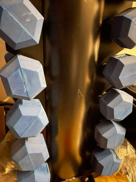 テックスラバーダンベル　ラック　セット