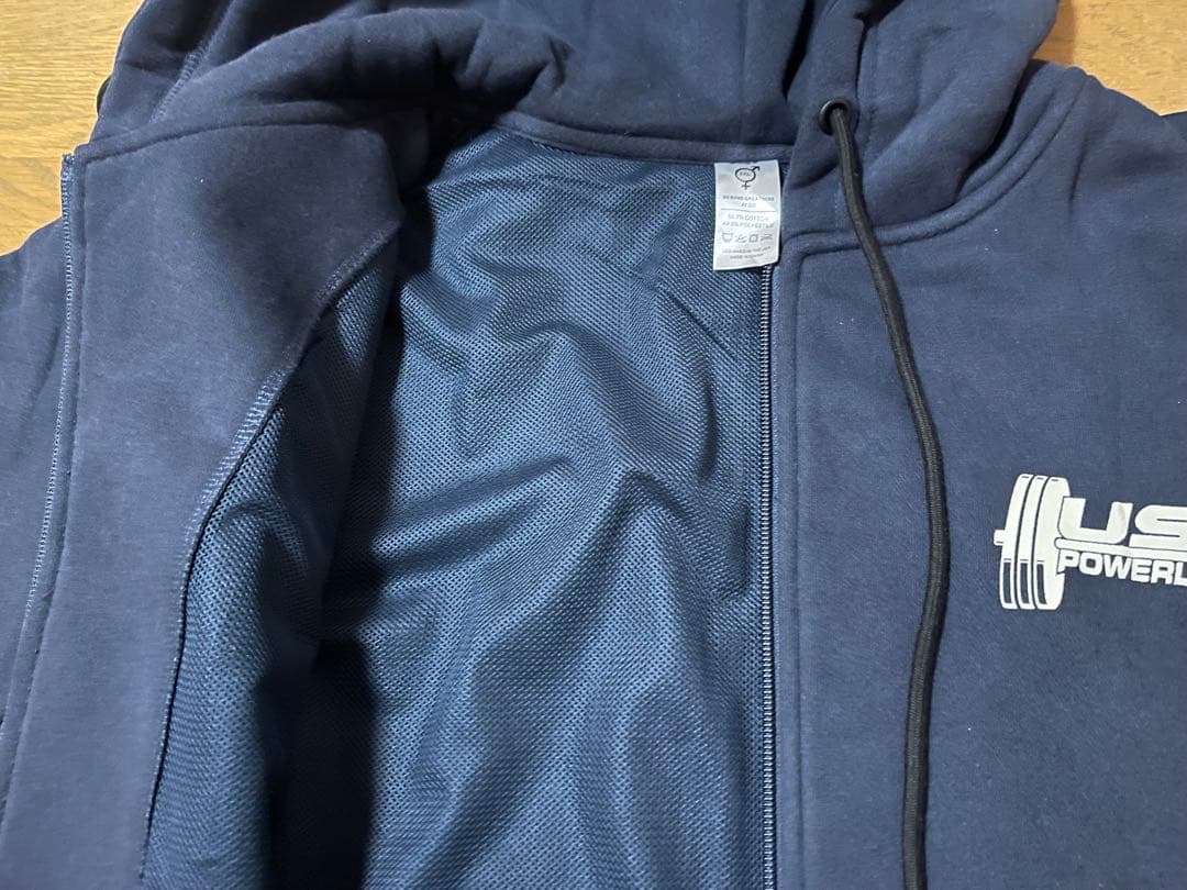 A7 USA Powerlifting パーカー 3XL ネイビー