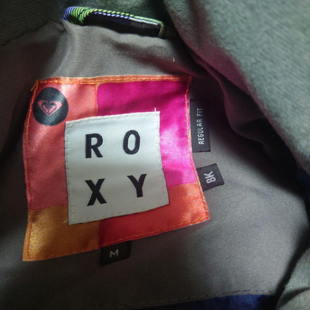 【美品】ROXY　スノボウェア　上下セット　Ｍ　チェック　マルチカラー　派手