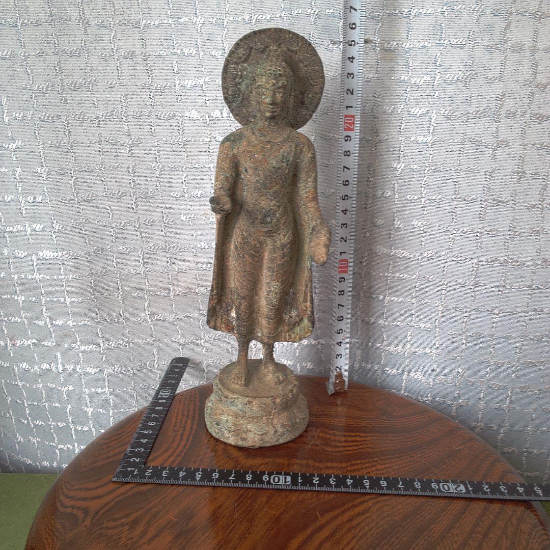 金属製宗教的像 約30cm 古代？ 仏像