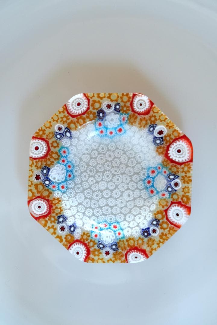 ベネチアンガラス ミルフィオリ 小皿 皿 江波冨士子/黒木国昭/藤田喬平/花瓶