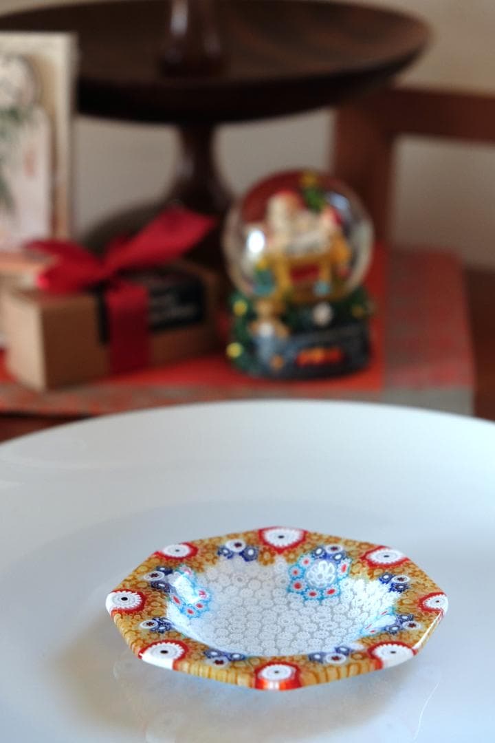 ベネチアンガラス ミルフィオリ 小皿 皿 江波冨士子/黒木国昭/藤田喬平/花瓶