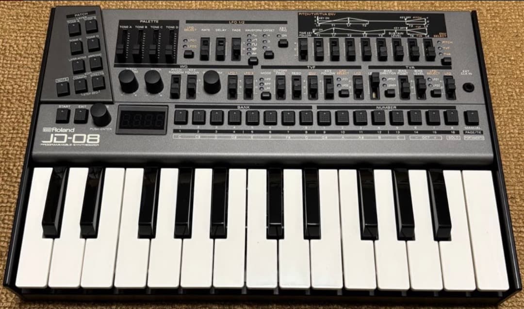 鍵盤楽器 Roland JD-08 + K-25M