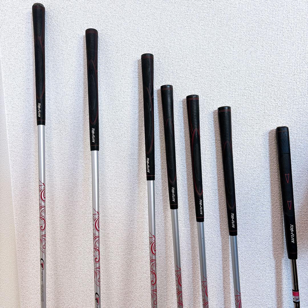 レディースゴルフクラブセット　トップフライト　7本　可愛いキャディバッグ付き