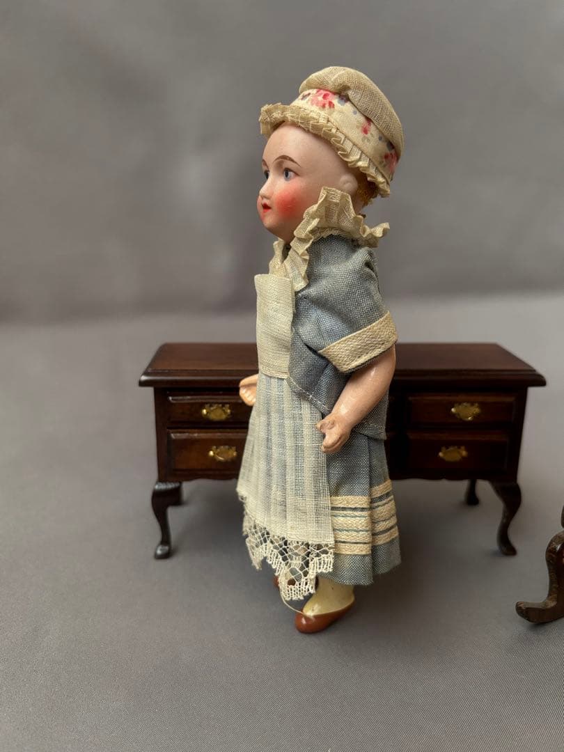 アンティーク ビスクドール ドールハウスドール Unis France