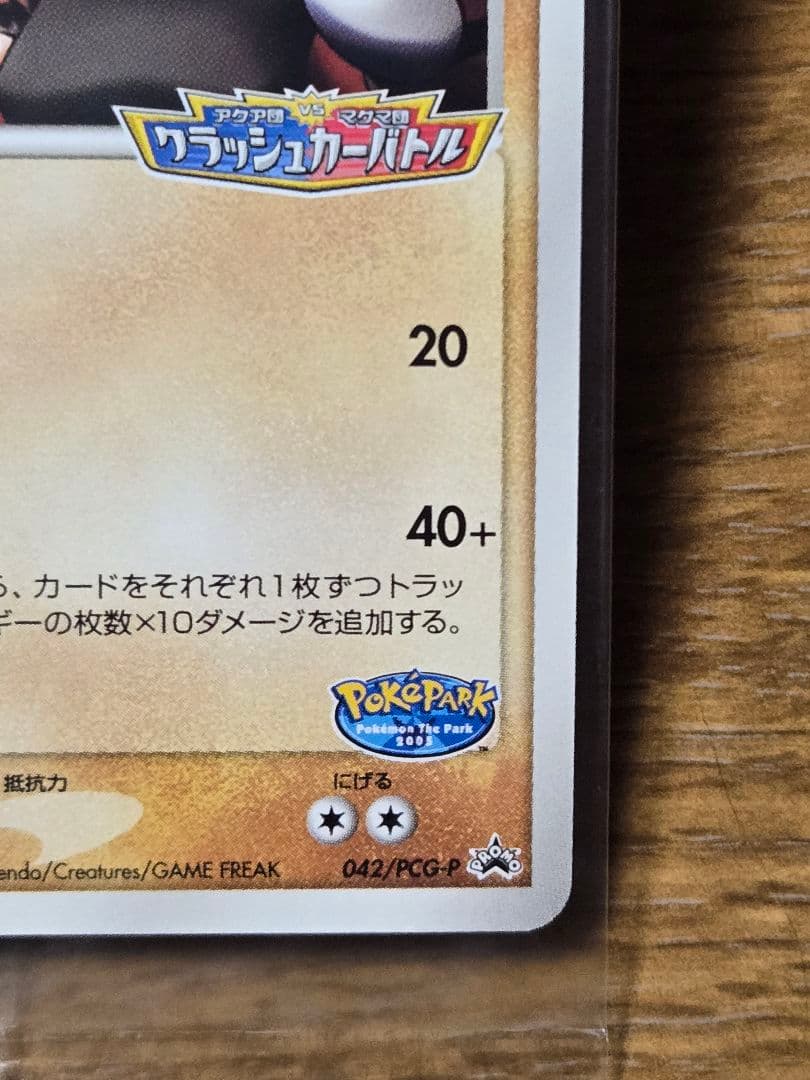 ポケパーク グラードン プロモ 042/PCG-P ポケモンカード