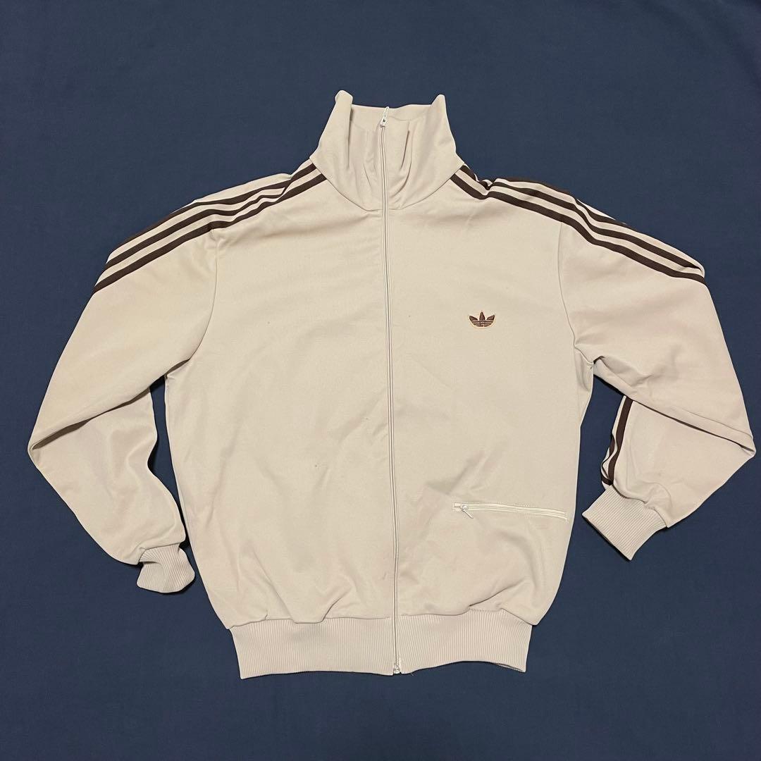 adidas 80s トラックジャケット デサント　ベージュ