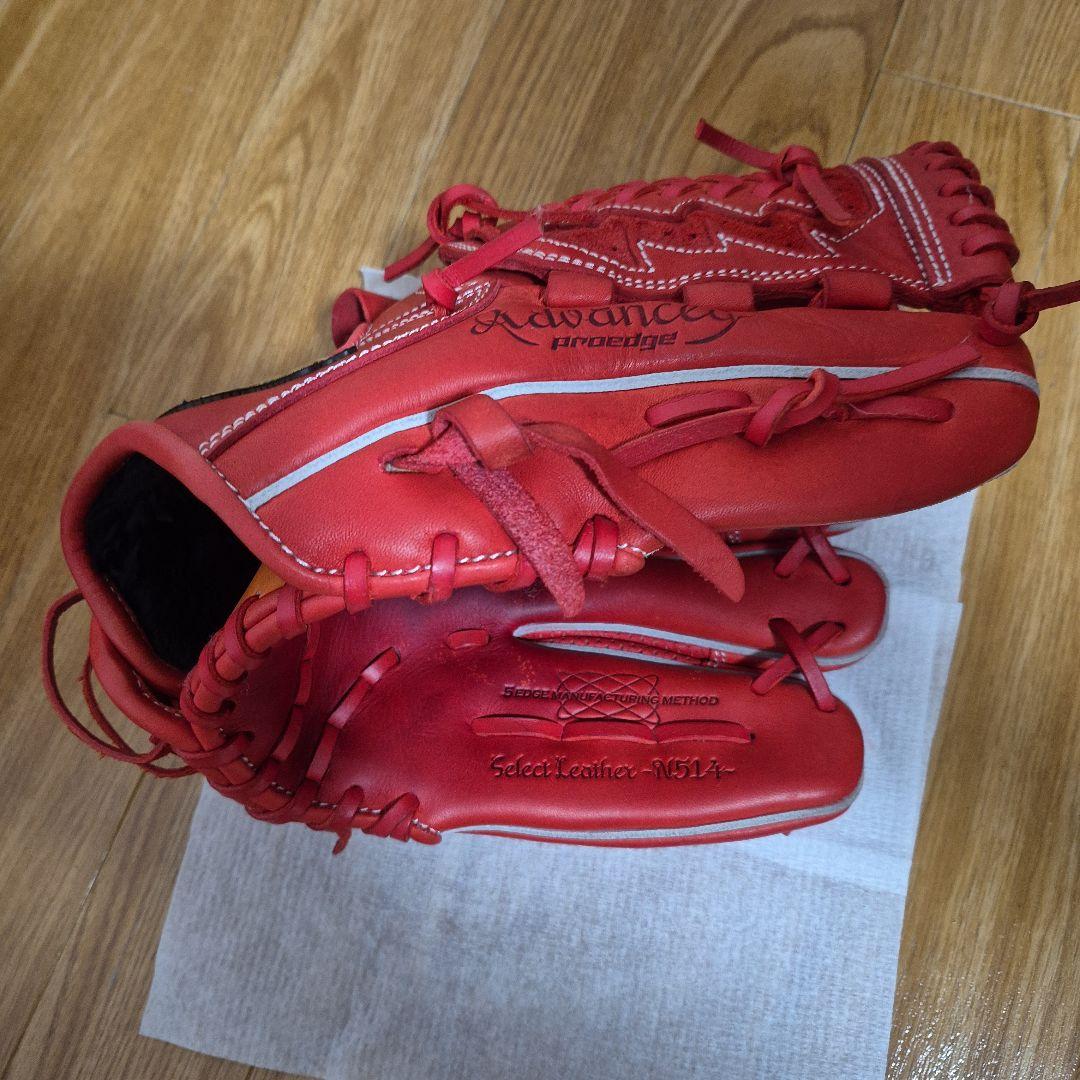 Adonex 赤 軟式野球用グローブSSK　少年用