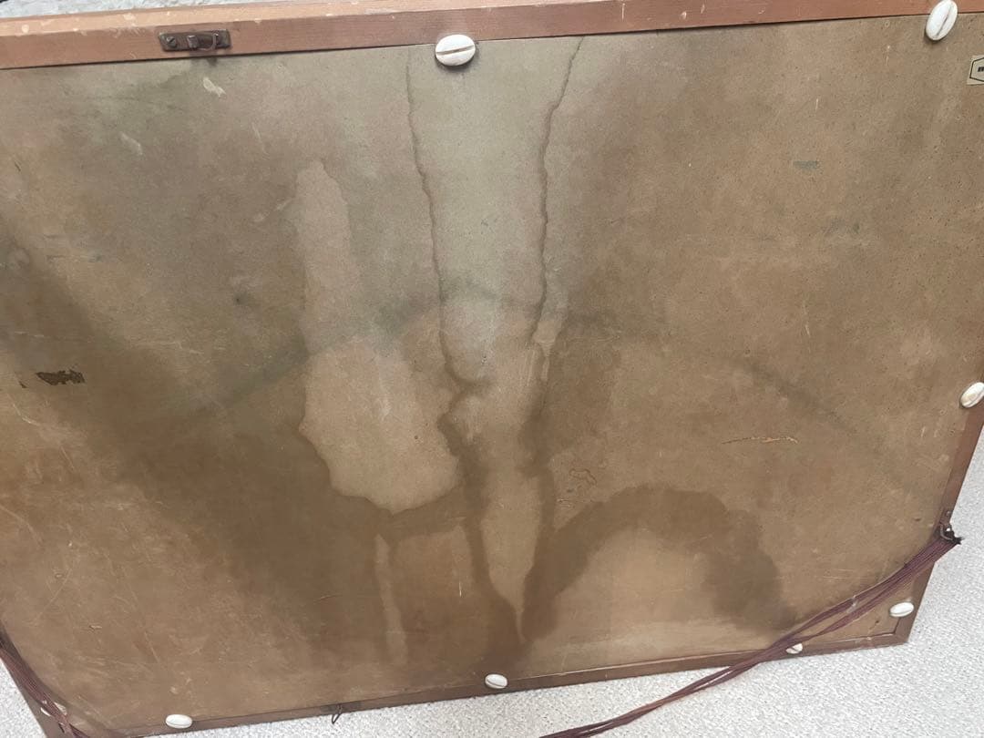 油彩画 木製フレーム付き