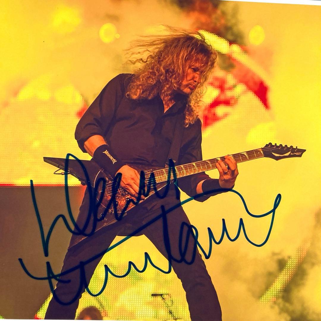 デイヴ・ムステイン直筆サイン入り超大型写真…Dave Mustaine