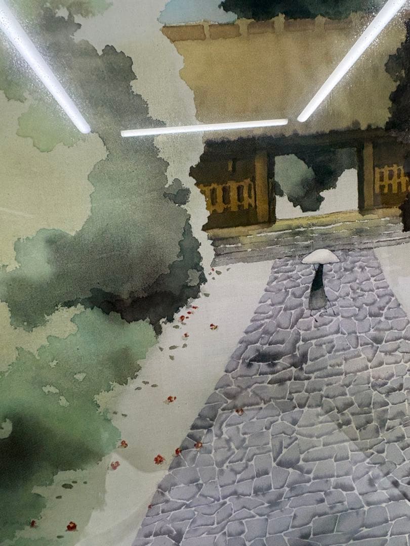 植田莫　染色画家　種田山頭火　句抄絵　絵画