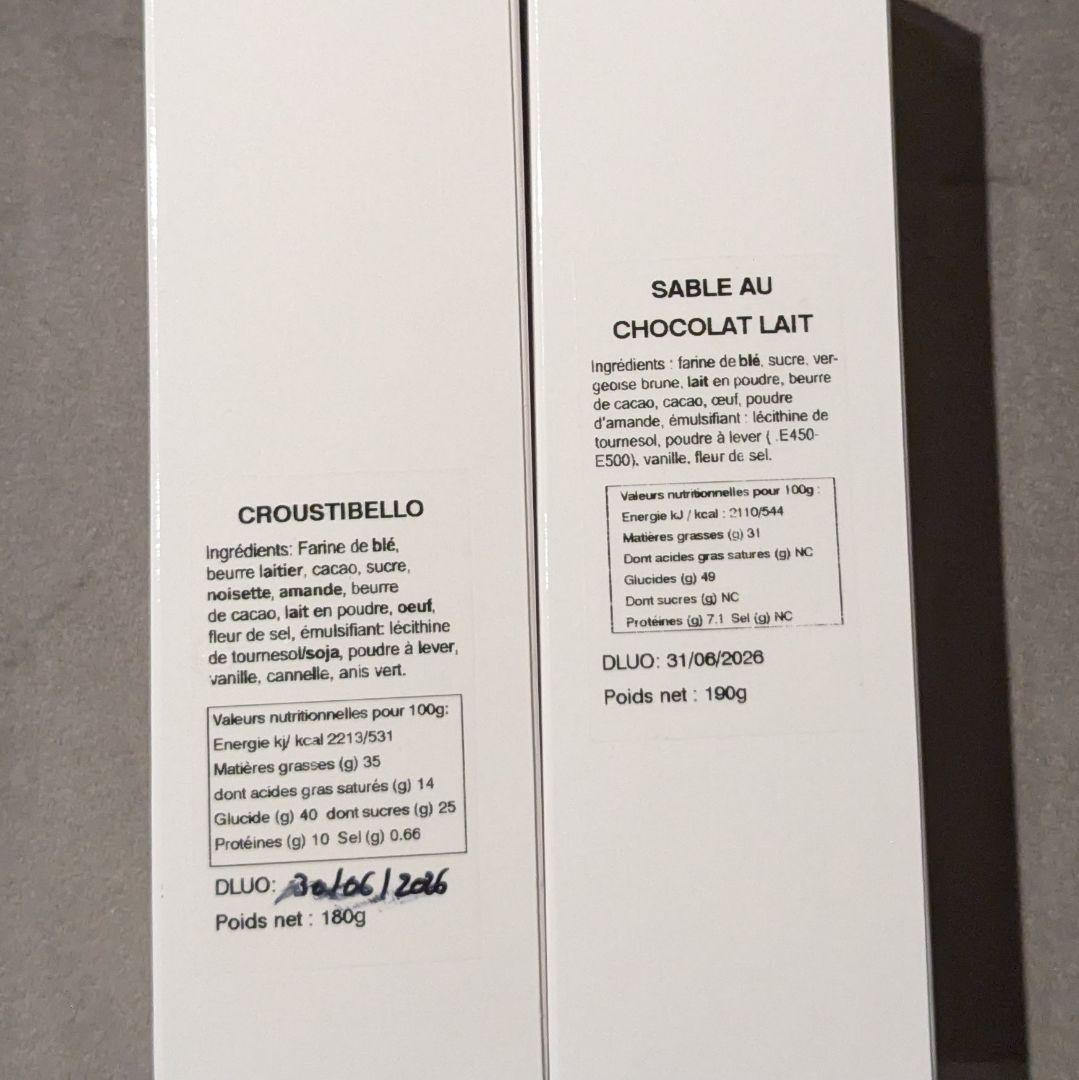 【2点セット】フィリップベル　 サブレ ショコラ レ＆ クルスティベロ