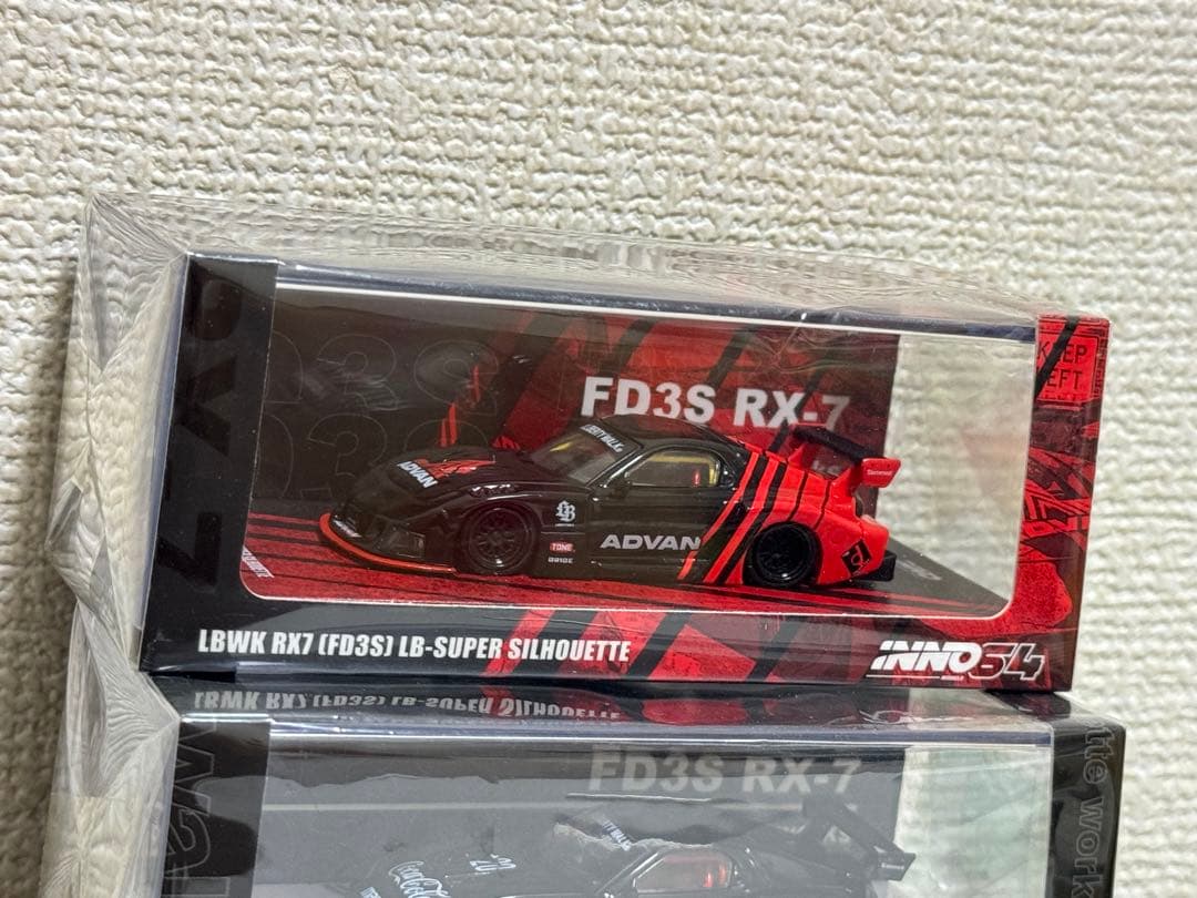 Inno64 1/64 LBWK RX7 FD3Sミニカー 3台セット