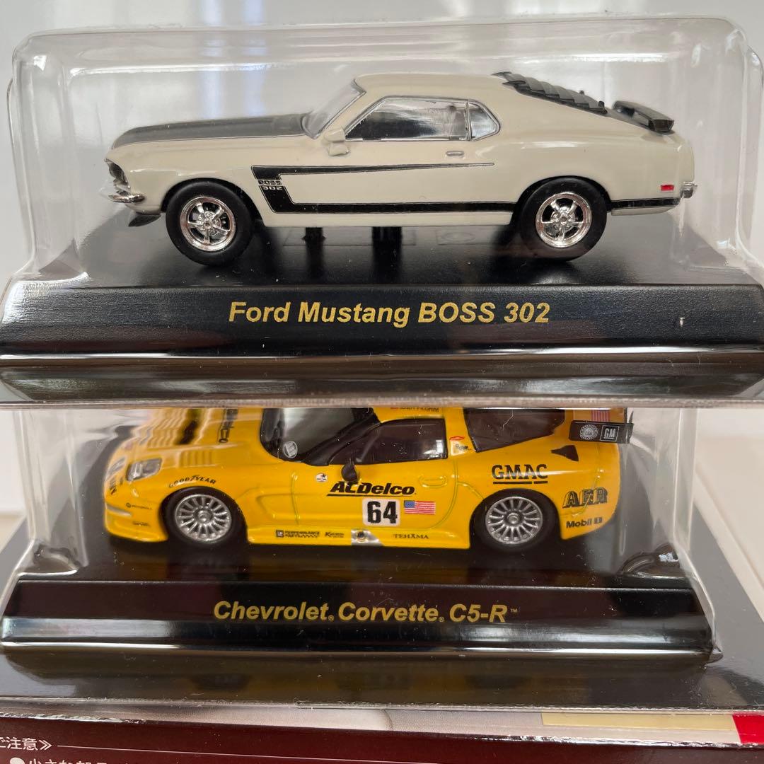 京商 1/64 USAスポーツカー 10台(コルベット，マッハ1，マスタング等)
