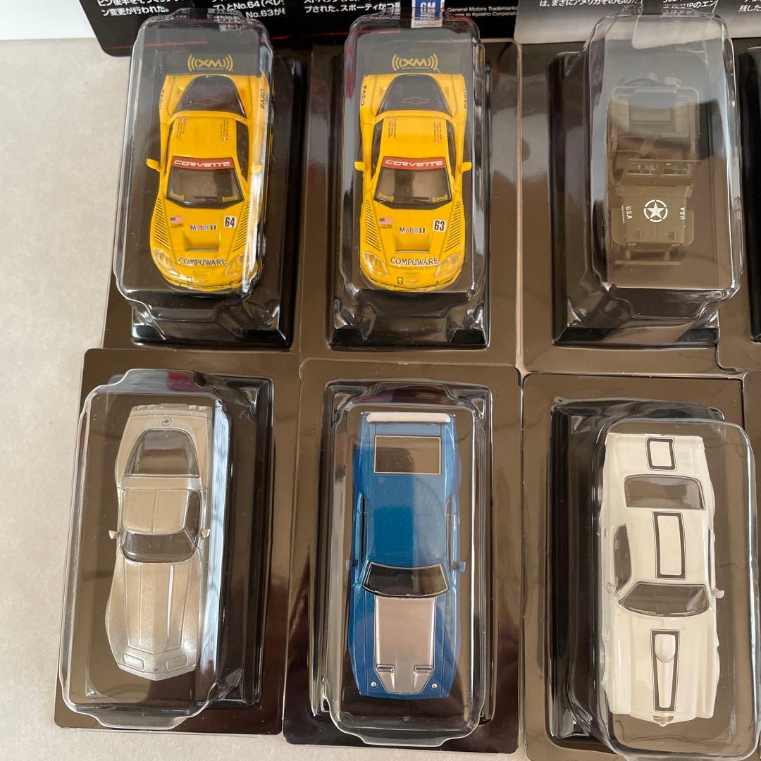 京商 1/64 USAスポーツカー 10台(コルベット，マッハ1，マスタング等)