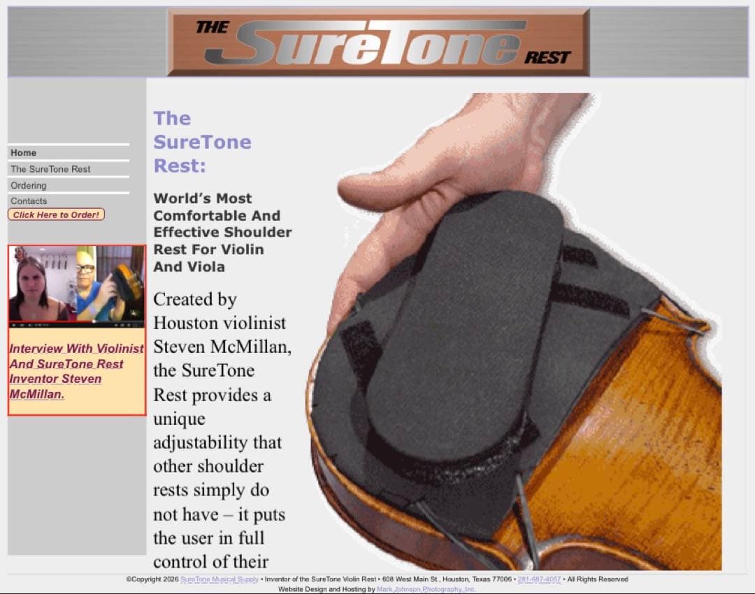 SureTone Rest バイオリン用肩当て