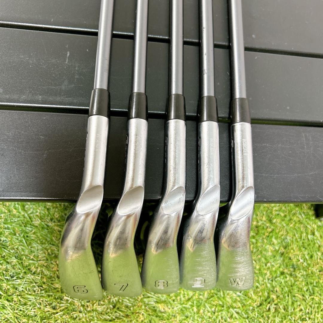 左利き レフティ　G700 ピン ゴルフ アイアン　メンズ 初心者 5本 S 黒