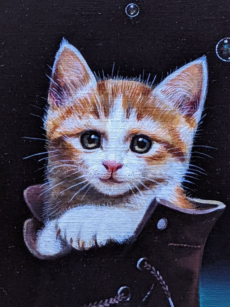 お値下げ。 八代亜紀 、真作油彩画。 ブーツの中で。３Ｓサイズ。