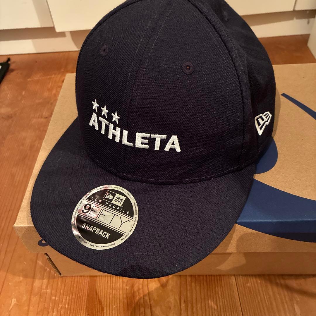 アスレタ NEW ERA キャップ　ネイビー　大人用フリーサイズ