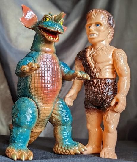 フランケンシュタイン＆バラゴン（マーミット）ソフビフィギュア２体セット