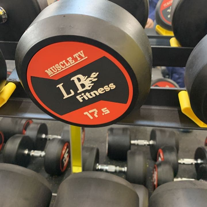 ラバーダンベル　32.5kg 2個