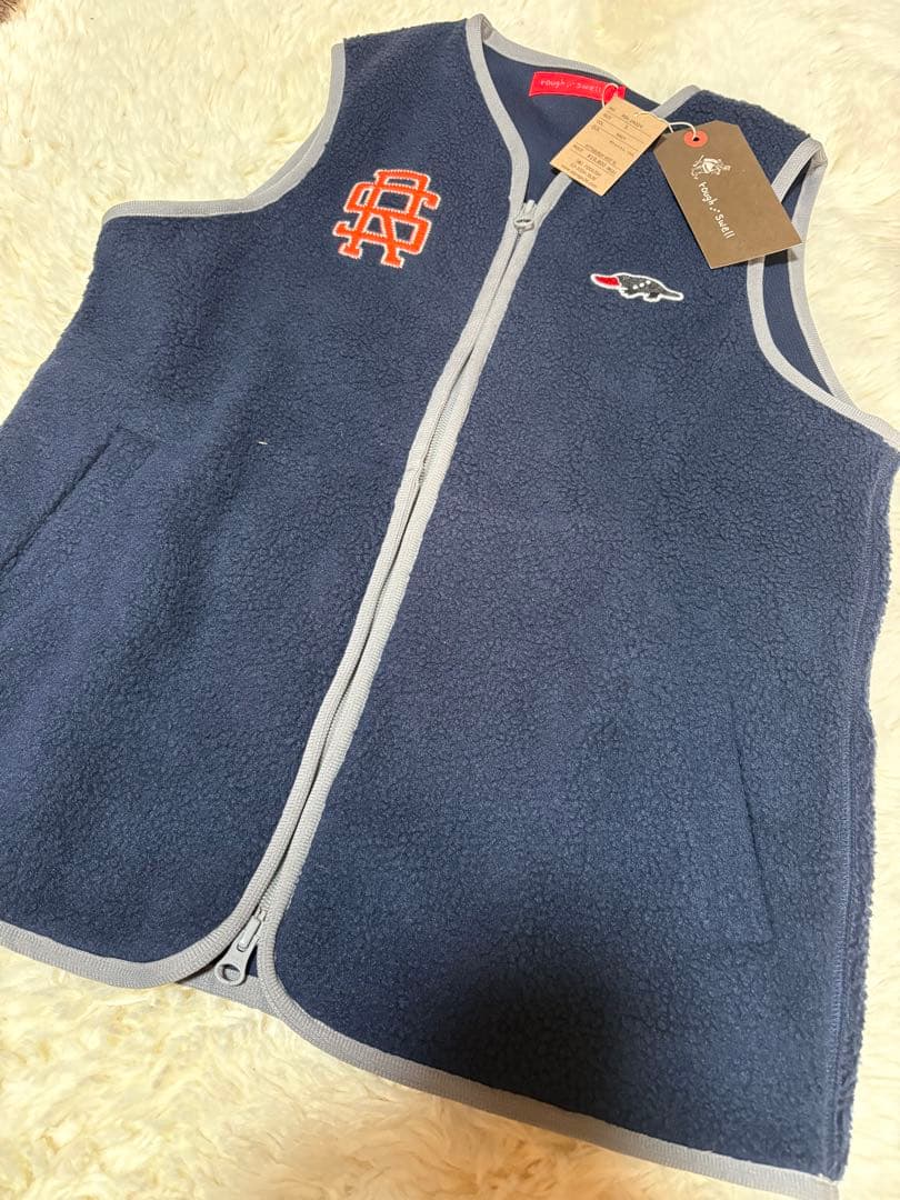 rough:swell フリースベスト S ネイビー