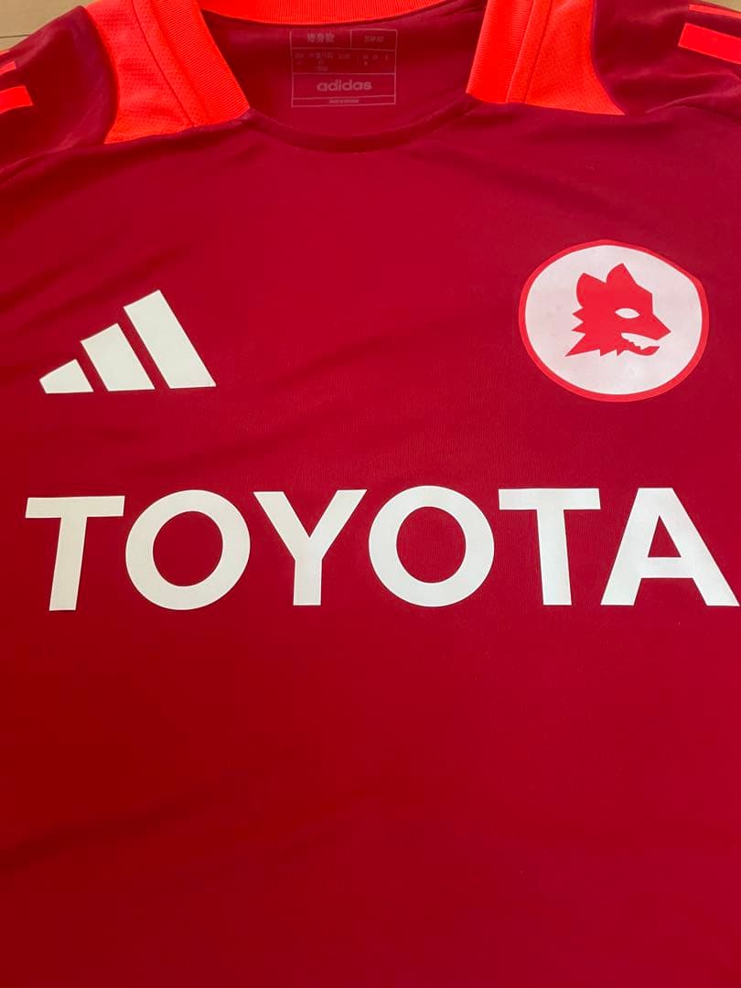 セリエAアディダスASローマサッカー練習トレーニングユニフォーム24赤Tiro