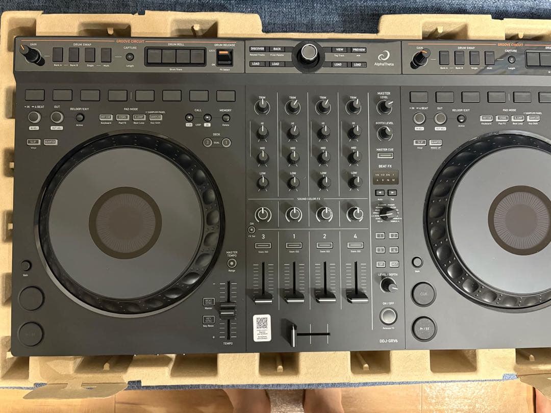 DJコントローラー ブラック 2チャンネAlphaTheta DDJ-GRV6