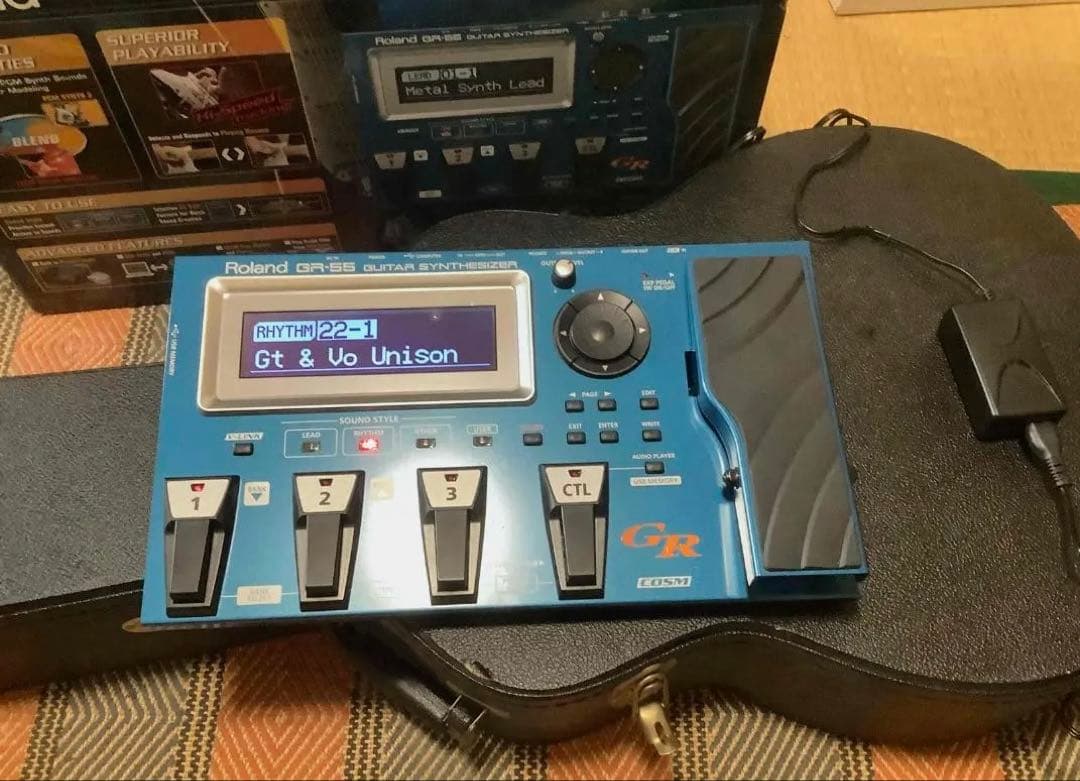 ローランドギターシンセサイザー青＋GK3ピックアップ未使用