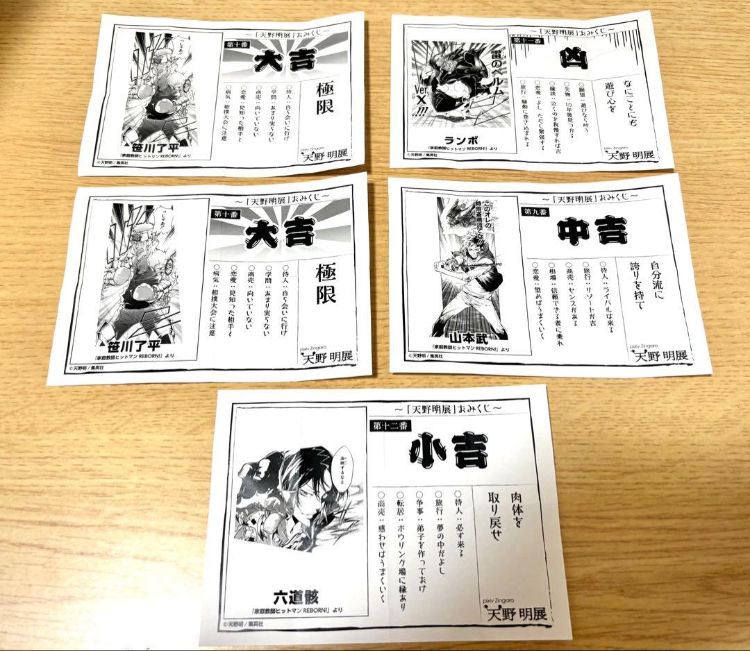 【天野明展】おみくじ5枚セット【非売品】