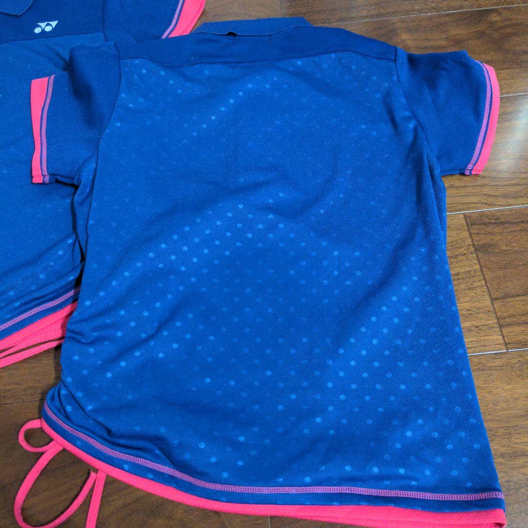 ヨネックス　ポロシャツ　4枚セット　青　水玉М