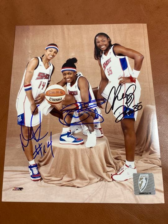 WNBA Detroit Shock サイン入り写真