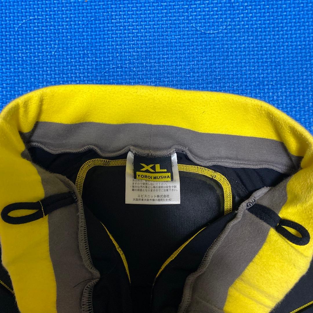 YORO MUSHA パッド付きショーツ 黒/黄色