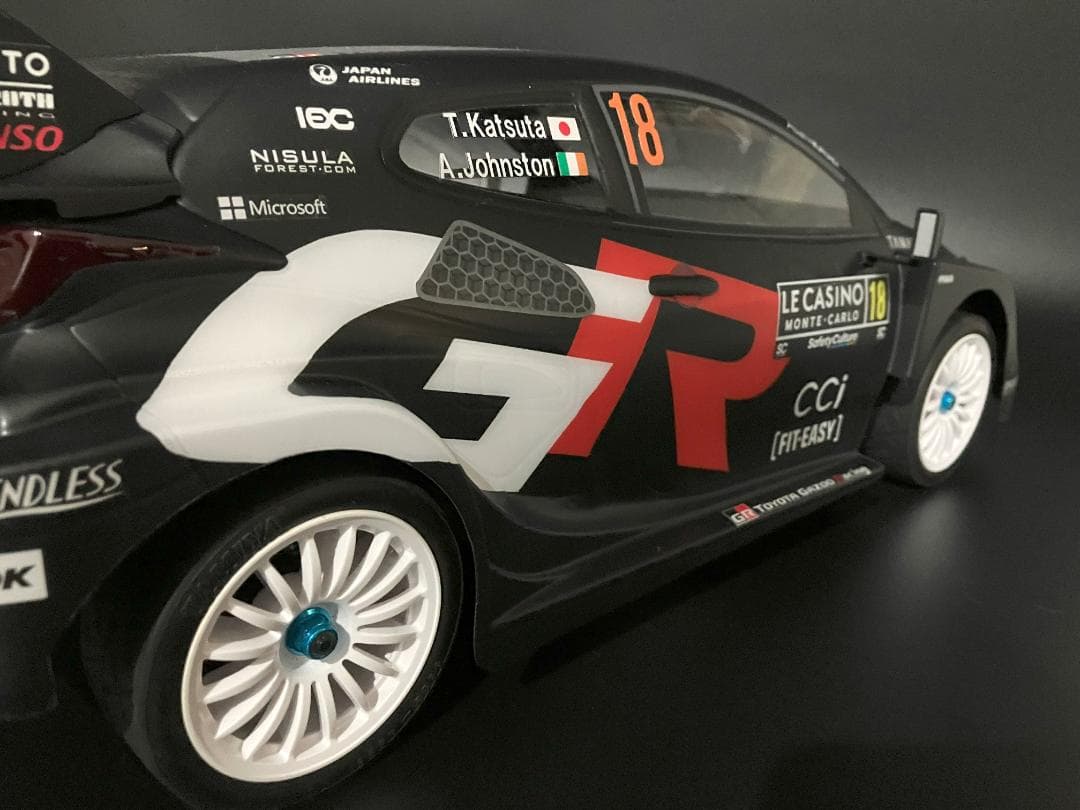 タミヤRCボディ ヤリス WRC2025 ラリーモンテカルロ 勝田選手