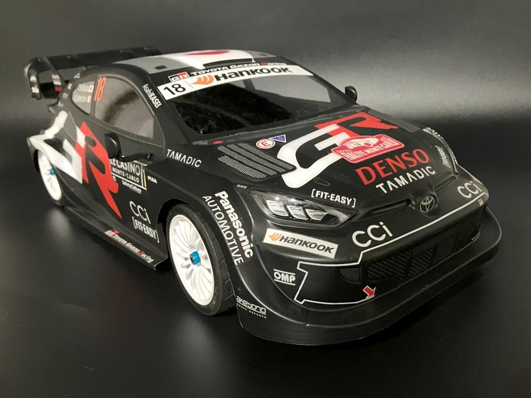 タミヤRCボディ ヤリス WRC2025 ラリーモンテカルロ 勝田選手
