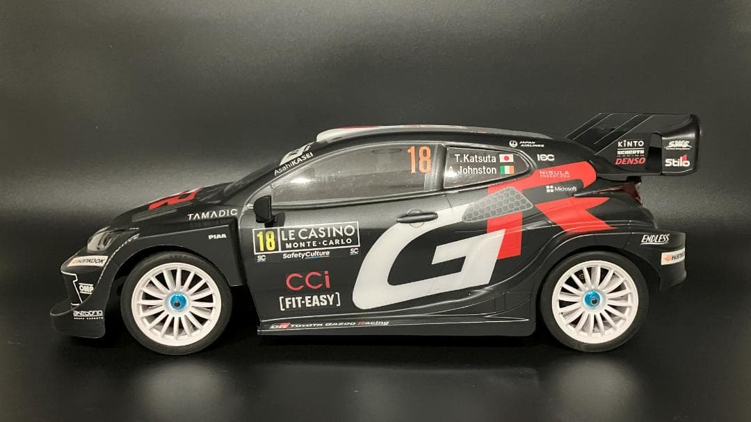 タミヤRCボディ ヤリス WRC2025 ラリーモンテカルロ 勝田選手