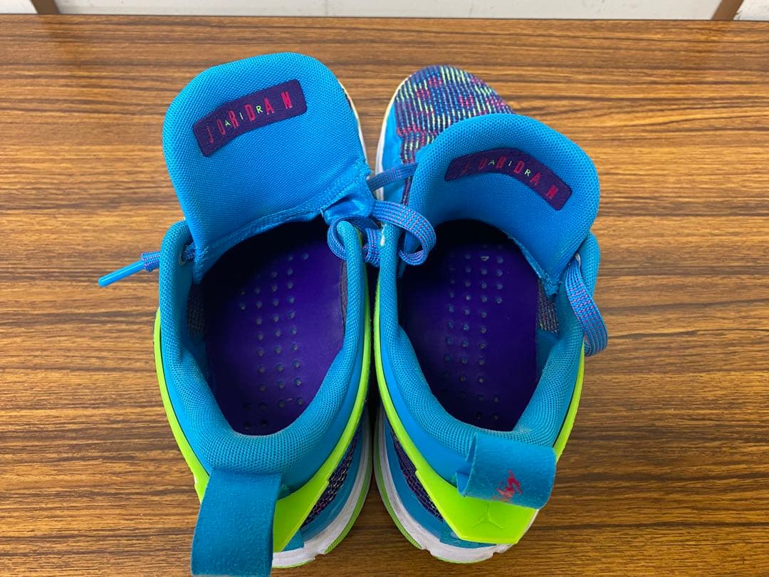 Jordan バスケットシューズ 青/緑/紫