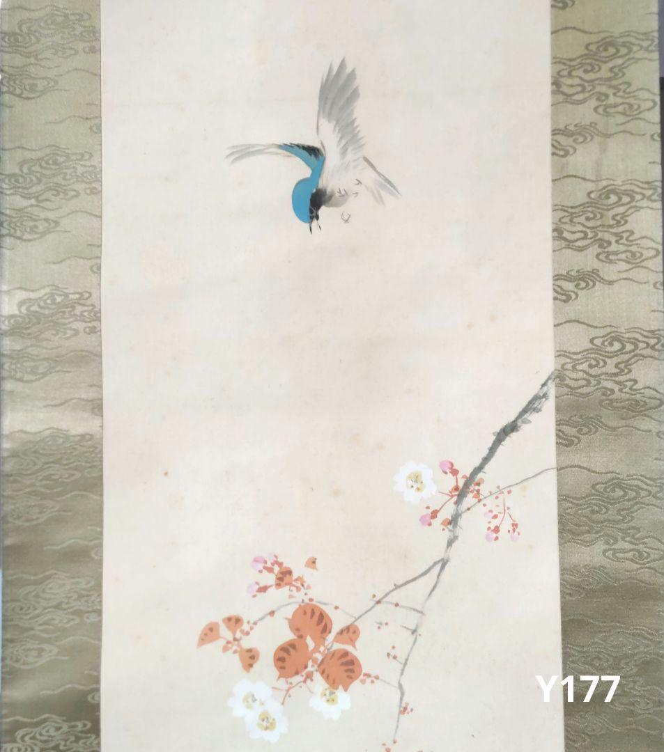 桜花、鳥の図　梅斎　Y177