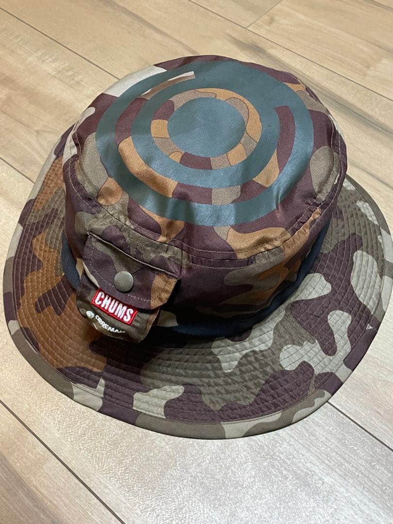 希少❗️コアマン✖︎チャムスコラボ❗️フィッシングフェスハット カモ　送料無料❗️