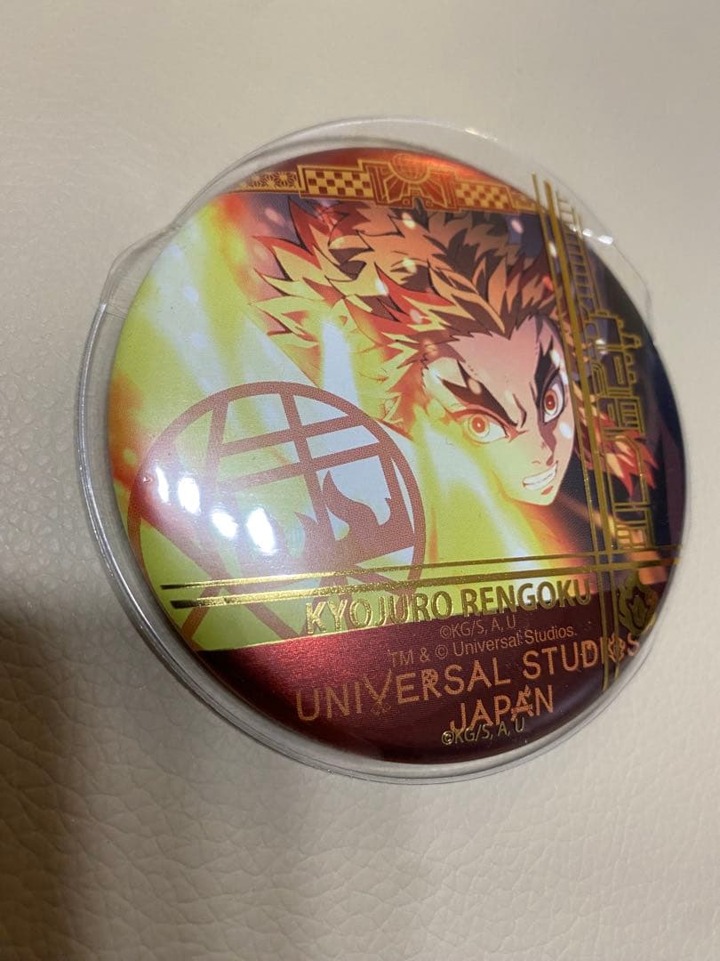 鬼滅の刃 USJ 缶バッジ 2021年　煉獄杏寿郎&猗窩座