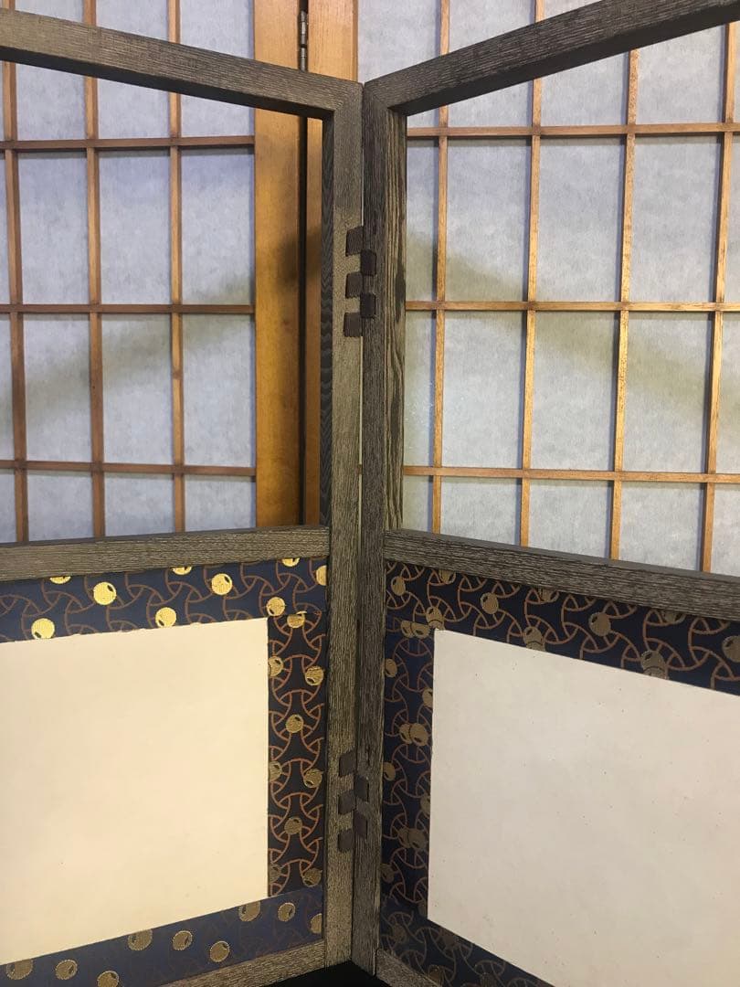 最終値下げ　風炉先屏風　茶道　手作り　茶道具　和室　工芸品　仕切りパーテーション