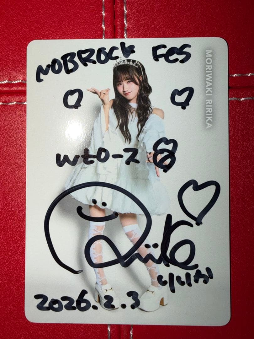 P*M様 森脇梨々夏 サイン入りカード