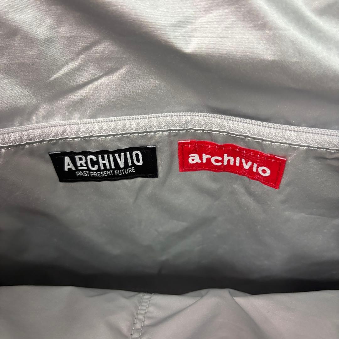 【archivio】美品　15th記念ボストンバッグ　シルバー　アルチビオ