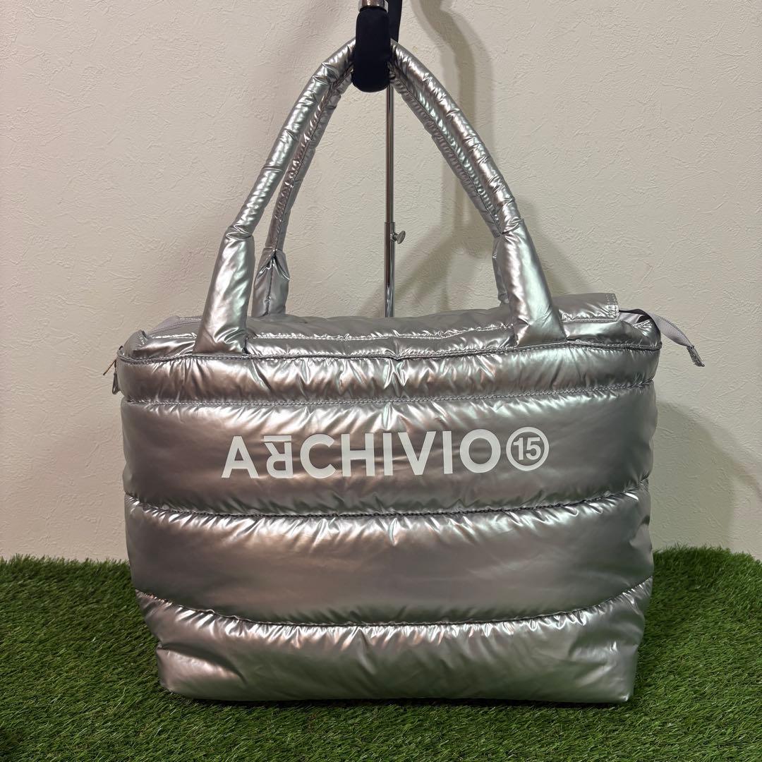 【archivio】美品　15th記念ボストンバッグ　シルバー　アルチビオ