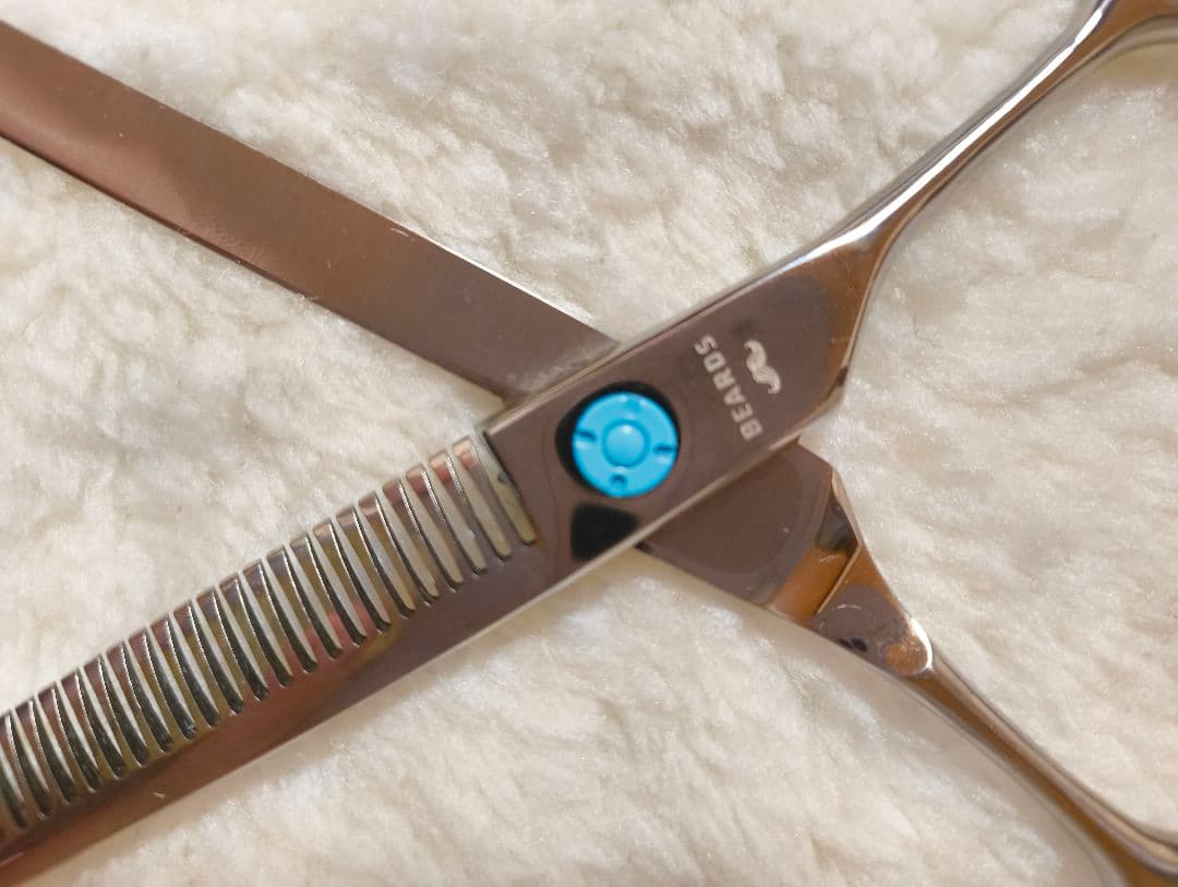 美品【BEARDS】ビアーズ カーブセニングシザー トリミングシザー 7インチ