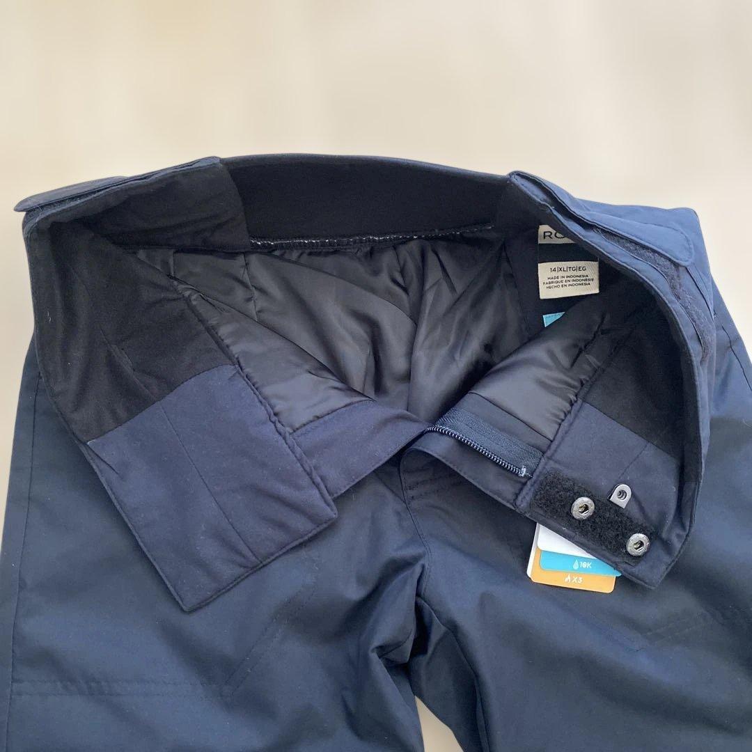 ROXY 子ども用 ブラック スノーパンツ 新品　160cm